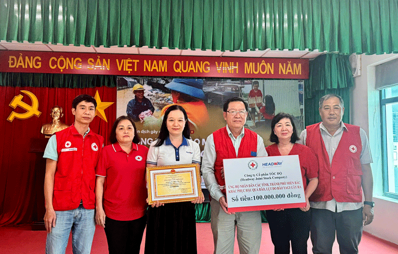 Headway JSC Supports Northern People To Overcome Damage Caused By Yagi Storm