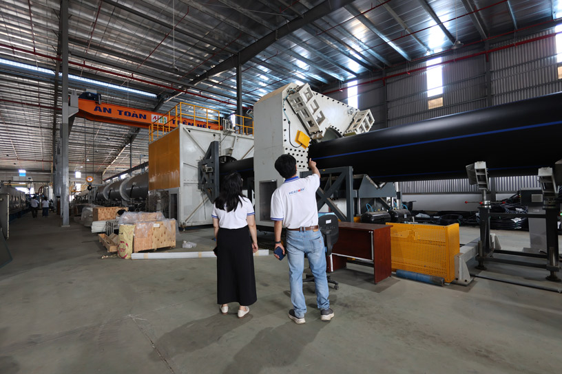 Headway Conducts Survey Of Plastic Pipe Products And Post-Relocation Factory Progress In Dat Do